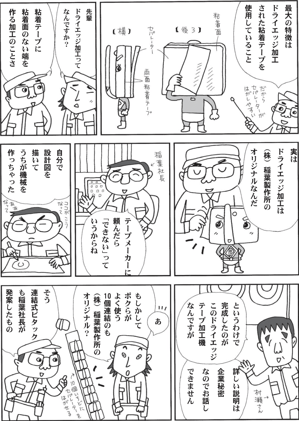 ピタックの歴史の漫画４ページ目